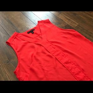 Banana Republic Blouse Red Chiffon